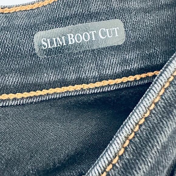 Judy Blue Jeans Womens 24W Black Slim Bootcut High Rise Stretch Raw Released Hem - Picture 11 of 13